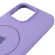 Чохол Silicone Case Full Protective (AA) V2 with MagSafe для Apple iPhone 14 Pro Max (6.7") Бузковий / Dasheen