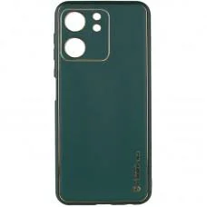 Шкіряний чохол Xshield для Xiaomi Redmi 13C / Poco C65 Зелений / Army green