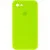 Чохол Silicone Case Square Full Camera Protective (AA) для Apple iPhone 7/8/SE (2020) (4.7") Салатовий / Neon green