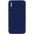 Silicone Case Square Full Camera Protective (AA) NOLOGO для Apple iPhone XS Max (6.5") Темно-синій / Midnight blue