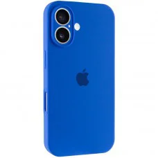 Чохол Silicone Case Full Camera Protective (AA) для Apple iPhone 16 (6.1") Синій / Capri Blue