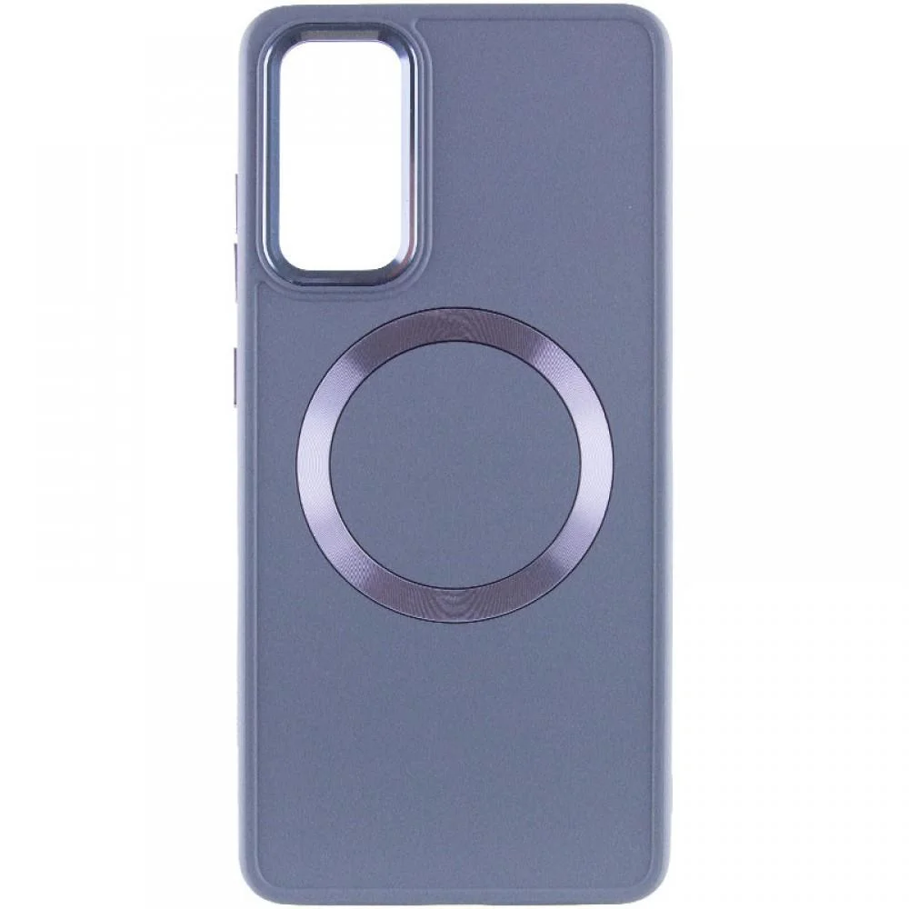 TPU чохол Bonbon Metal Style with MagSafe для Samsung Galaxy S24+ Сірий / Lavender