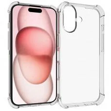 TPU чохол GETMAN Ease logo посилені кути для Apple iPhone 16 Plus (6.7") Безбарвний (прозорий)