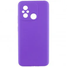 Чохол Silicone Cover Lakshmi Full Camera (AAA) для Xiaomi Redmi 12C Фіолетовий / Amethyst