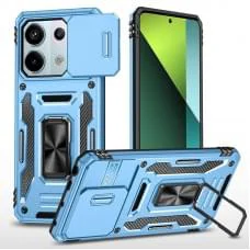 Ударостійкий чохол Camshield Army Ring для Xiaomi Redmi Note 13 Pro 4G / 14s / Poco M6 Pro 4G Блакитний / Light Blue