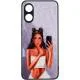 TPU+PC чохол Prisma Ladies для Oppo A38 / A18 Black in White
