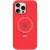 Чохол Silicone Case Full Protective with Ring для Apple iPhone 13 Pro Max (6.7") Red