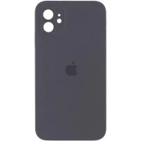 Чохол Silicone Case Square Full Camera Protective (AA) для Apple iPhone 11 (6.1") Сірий / Charcoal Gray