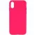 Чохол Silicone Case Full Protective (AA) NO LOGO для Apple iPhone X / XS (5.8") Рожевий / Barbie pink