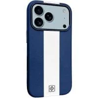Шкіряний чохол Rally with MagSafe для Apple iPhone 17 Pro Max (6.9") Blue / White