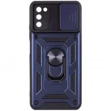 Чохол Ummi Camshield Serge Ring для Samsung Galaxy A03s Синій / Navy