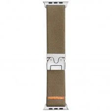 Ремінець Nylon New Design для Apple Watch 42(ser.1-3)/44/45/46/49mm Biege Brown