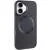 TPU чохол Bonbon Metal Style with MagSafe для Apple iPhone 16 Plus (6.7") Чорний / Black