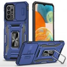 Ударостійкий чохол Camshield Army Ring для Samsung Galaxy A23 4G Синій / Navy