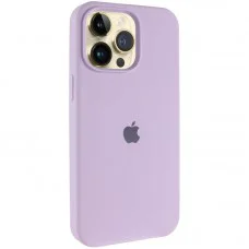 Чохол Silicone Case (AA) Logo with MagSafe для Apple iPhone 15 Pro Max (6.7") Бузковий / Lilac