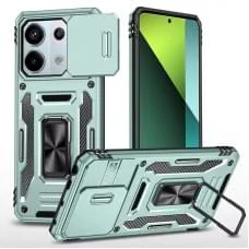 Ударостійкий чохол Camshield Army Ring для Xiaomi Redmi Note 13 Pro 4G / 14s / Poco M6 Pro 4G Зелений / Light Green