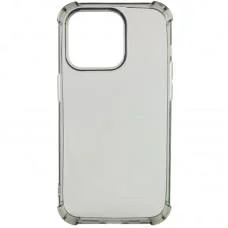 TPU чохол GETMAN Ease logo посилені кути для Apple iPhone 14 Pro Max (6.7") Сірий (прозорий)