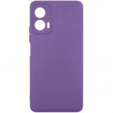 Чохол TPU GETMAN Liquid Silk Full Camera для Motorola Moto G24 Фіолетовий / Amethyst