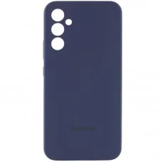 Чохол Silicone Cover Lakshmi Full Camera (AAA) with Logo для Samsung Galaxy A56 Темно-синій / Midnight blue