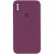 Чохол Silicone Case Square Full Camera Protective (AA) для Apple iPhone XS Max (6.5") Бордовий / Maroon