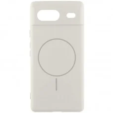 Чохол Silicone Cover Lakshmi Full Camera (AA) with MagFit для Google Pixel 7a Білий / White
