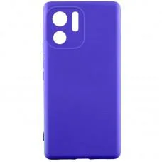 Чохол TPU GETMAN Liquid Silk Full Camera для Motorola Edge 40 Синій / Iris