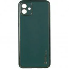 Шкіряний чохол Xshield для Samsung Galaxy A05 Зелений / Army green
