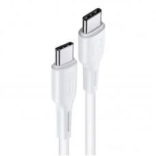 Дата кабель USAMS US-SJ459 U43 Type-C to Type-C 100W PD (1.2m) Білий