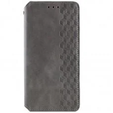 Шкіряний чохол-книжка GETMAN Cubic (PU) для Oppo A38 / A18 Сірий