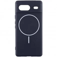 Чохол Silicone Cover Lakshmi Full Camera (AA) with MagFit для Google Pixel 8 Темно-синій / Midnight blue