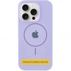 Чохол Silicone Case Full Protective (AA) V2 with MagSafe для Apple iPhone 15 Pro Max (6.7") Бузковий / Dasheen