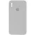 Чохол Silicone Case Square Full Camera Protective (AA) для Apple iPhone X / XS (5.8") Сірий / Light Grey