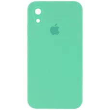 Чохол Silicone Case Square Full Camera Protective (AA) для Apple iPhone XR (6.1") Зелений / Spearmint