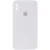 Чохол Silicone Case Square Full Camera Protective (AA) для Apple iPhone XS Max (6.5") Білий / White