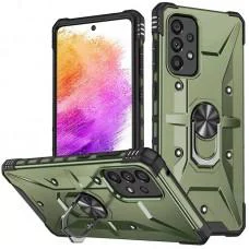 Ударостійкий чохол Pathfinder Ring для Samsung Galaxy A73 5G Зелений / Army Green