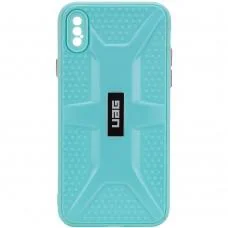 Чохол TPU+PC UAG для Apple iPhone X / XS (5.8") Бірюзовий Чохол TPU+PC UAG для Apple iPhone X / XS (5.8") Бірюзовий