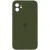 Чохол Silicone Case Square Full Camera Protective (AA) для Apple iPhone 11 (6.1") Зелений / Dark Olive Чохол Silicone Case Square Full Camera Protective (AA) для Apple iPhone 11 (6.1") Зелений / Dark Olive
