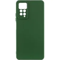 Чохол TPU GETMAN Liquid Silk Full Camera для Xiaomi Redmi Note 11 Pro 4G/5G / 12 Pro 4G Зелений / Dark green