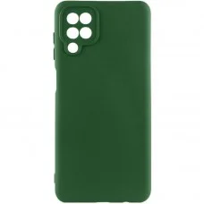 Чохол Silicone Cover Ummi Lakshmi Full Camera (AA) для Samsung Galaxy A12 Зелений / Dark green