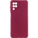 Чохол Silicone Cover Ummi Lakshmi Full Camera (AA) для Samsung Galaxy A12 Бордовий / Marsala