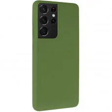 Чохол Silicone Cover Ummi Lakshmi (AA) для Samsung Galaxy S21 Ultra Зелений / Dark green
