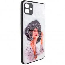 TPU+PC чохол Prisma Ladies для Samsung Galaxy A04 Girl in a hat