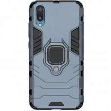 Ударостійкий чохол Transformer Ring for Magnet для Samsung Galaxy A02 Сірий / Metal slate