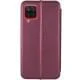 Шкіряний чохол-книжка Classy для Samsung Galaxy A12 Бордовий