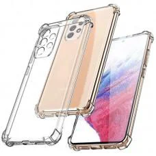 TPU чохол GETMAN Ease logo посилені кути Full Camera для Samsung Galaxy A13 4G Безбарвний (прозорий)