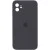 Чохол Silicone Case Square Full Camera Protective (AA) для Apple iPhone 11 (6.1") Сірий / Dark Gray Чохол Silicone Case Square Full Camera Protective (AA) для Apple iPhone 11 (6.1") Сірий / Dark Gray