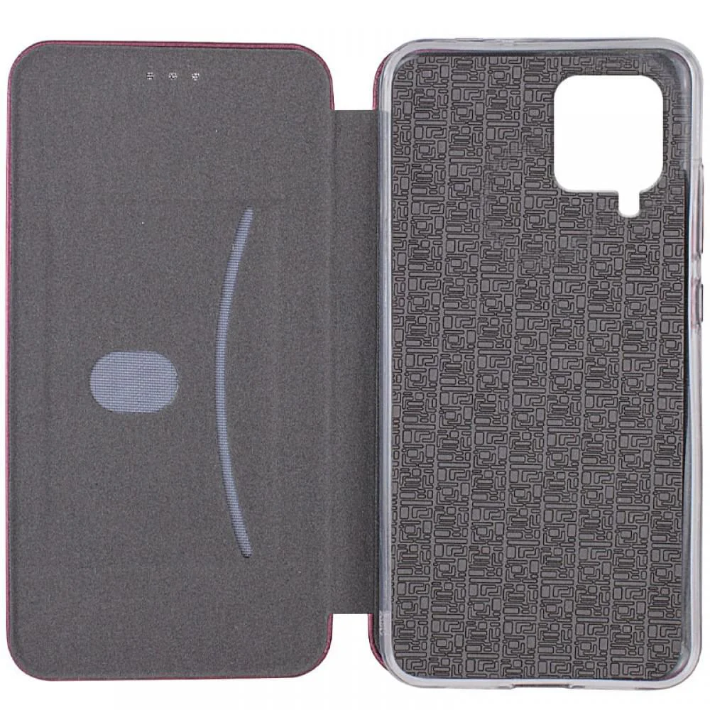 Шкіряний чохол-книжка Classy для Samsung Galaxy A12 Бордовий