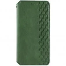 Шкіряний чохол-книжка GETMAN Cubic (PU) для Oppo A58 4G Зелений