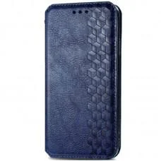 Шкіряний чохол-книжка GETMAN Cubic (PU) для Xiaomi Redmi 9 Синій