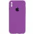 Чохол Silicone Case Square Full Camera Protective (AA) для Apple iPhone X / XS (5.8") Фіолетовий / Grape